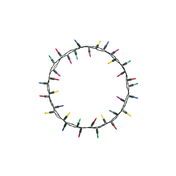 500-Ft. Clear Colorful Incandescent Plug-In Christmas String Lights