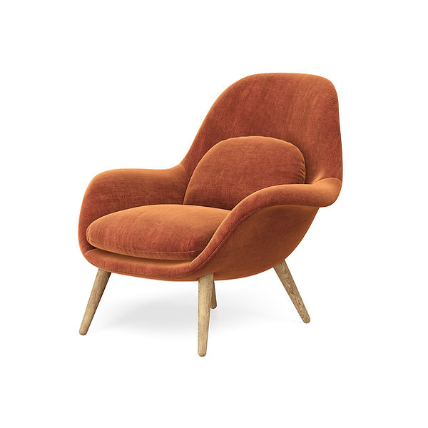 Velvet Upholstered Armchair